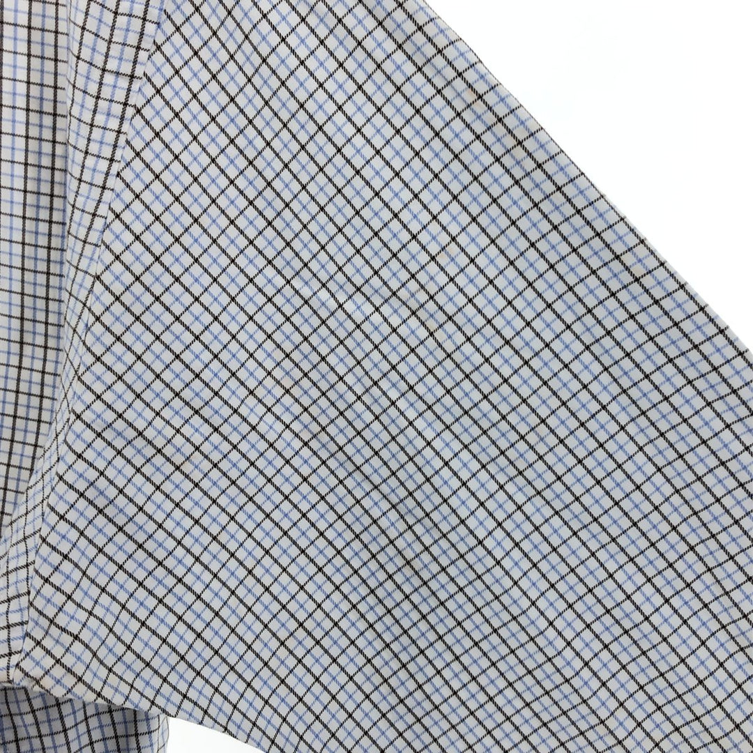 Ralph Lauren POLO by Ralph Lauren REGENT CLASSIC FIT long sleeve cotton check shirt, men's XL size cotton white type Vintage Second Hand