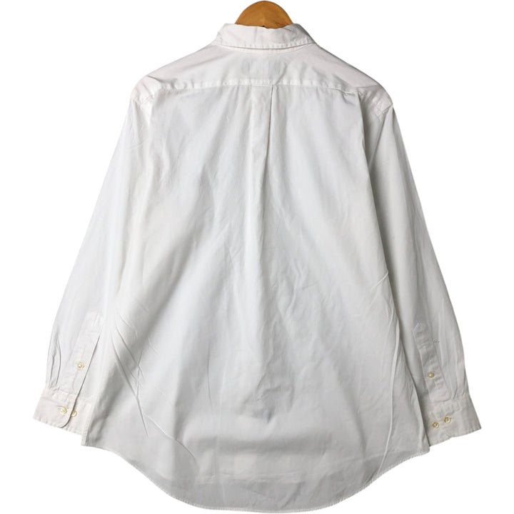 Ralph Lauren CUSTOM FIT long sleeve button down shirt, men's size L cotton white type Vintage Second Hand