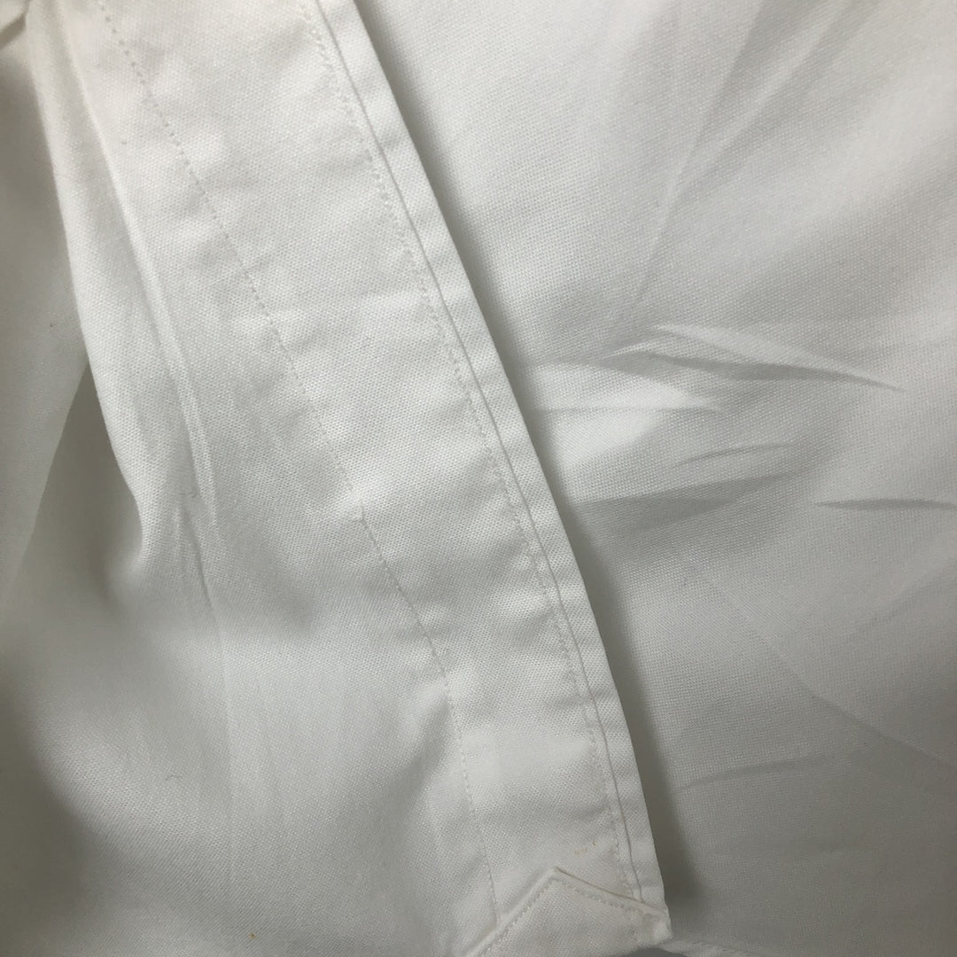 Ralph Lauren CUSTOM FIT long sleeve button down shirt, men's size L cotton white type Vintage Second Hand