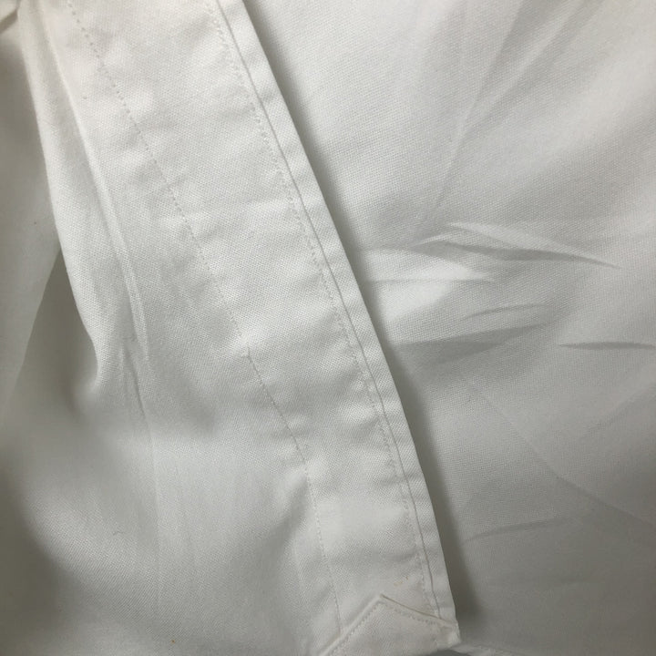 Ralph Lauren CUSTOM FIT long sleeve button down shirt, men's size L cotton white type Vintage Second Hand