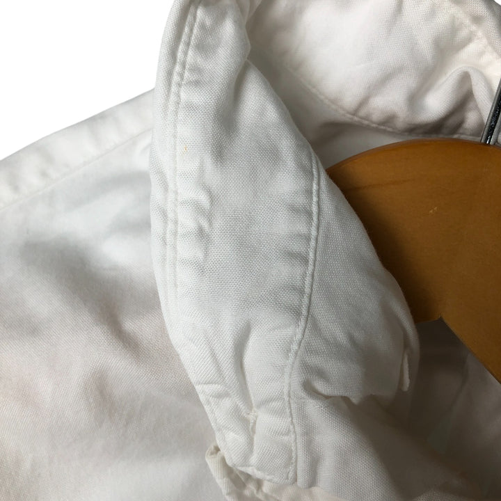 Ralph Lauren CUSTOM FIT long sleeve button down shirt, men's size L cotton white type Vintage Second Hand