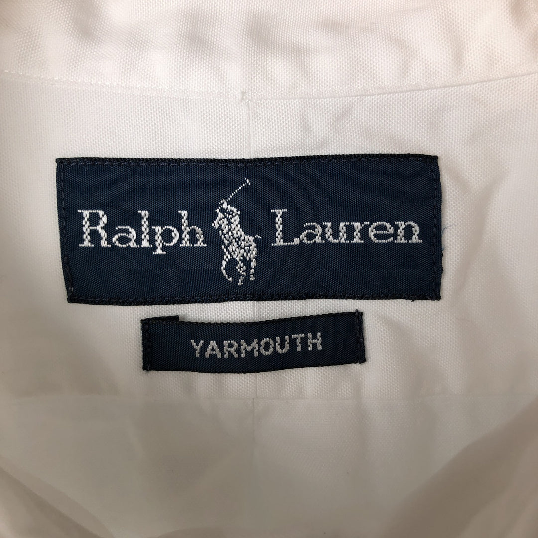 Ralph Lauren YARMOUTH long sleeve button down shirt, men's XL size unclear white type Vintage Second Hand