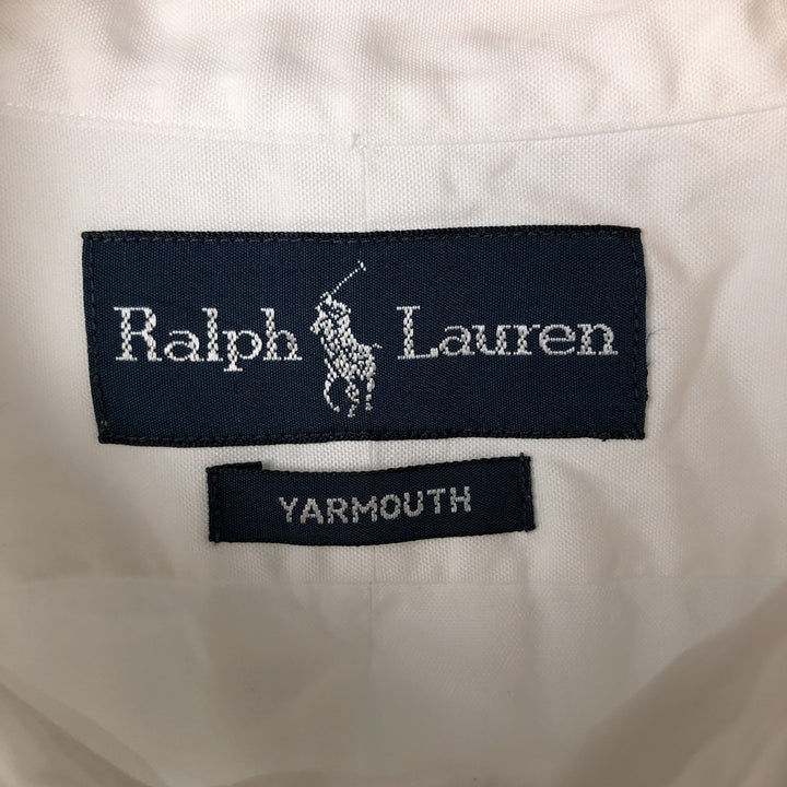Ralph Lauren YARMOUTH long sleeve button down shirt, men's XL size unclear white type Vintage Second Hand