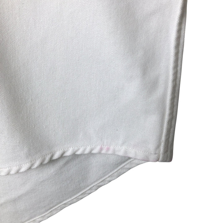 Ralph Lauren YARMOUTH long sleeve button down shirt, men's size L cotton white type Vintage Second Hand