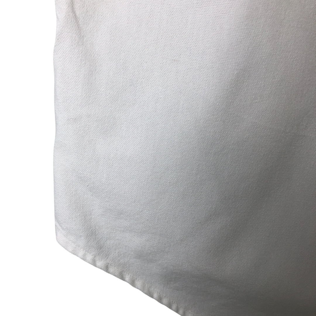 Ralph Lauren YARMOUTH long sleeve button down shirt, men's size L cotton white type Vintage Second Hand