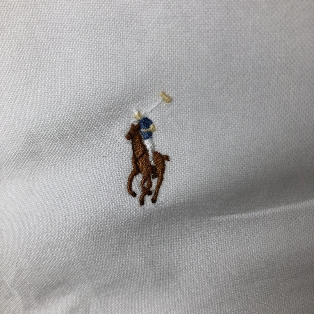 Ralph Lauren YARMOUTH long sleeve button down shirt, men's XL size cotton white type Vintage Second Hand
