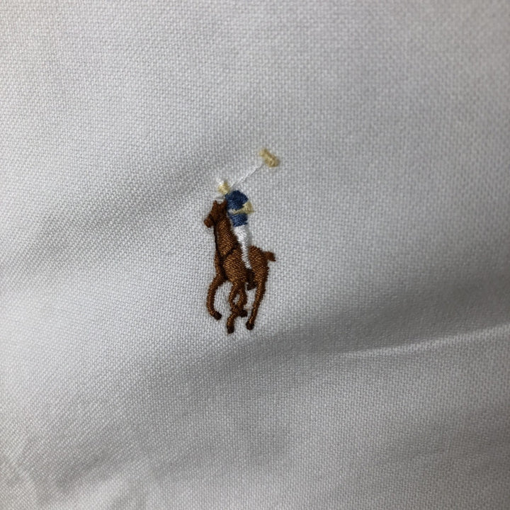 Ralph Lauren YARMOUTH long sleeve button down shirt, men's XL size cotton white type Vintage Second Hand