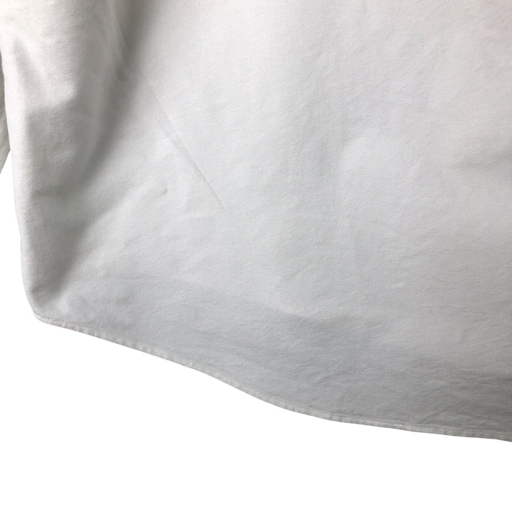 Ralph Lauren YARMOUTH long sleeve button down shirt, men's XL size cotton white type Vintage Second Hand