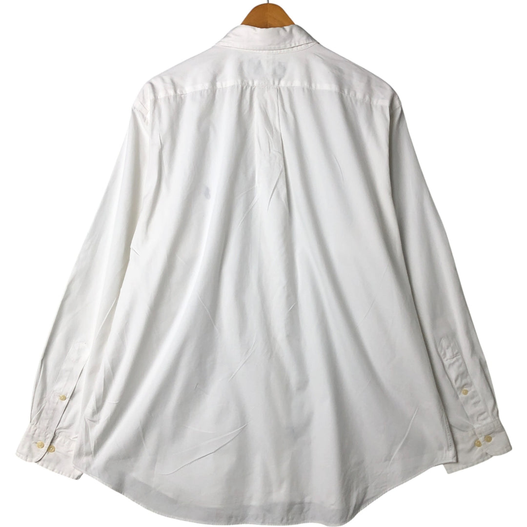 Ralph Lauren Classic Fit Long Sleeve Button Down Shirt Men's XL cotton white type Vintage Second Hand