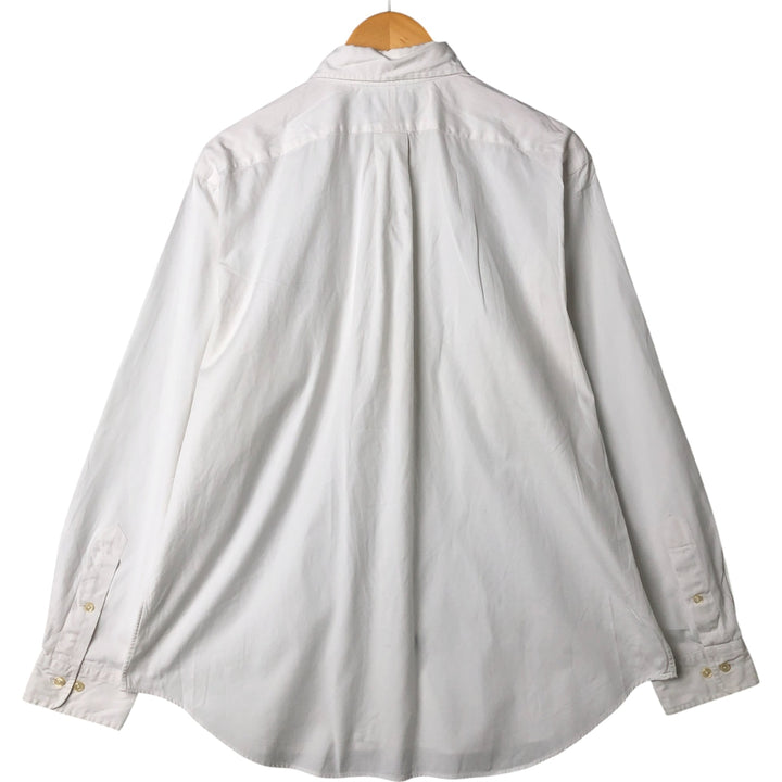 Ralph Lauren Classic Fit Long Sleeve Button Down Shirt, Men's Size L cotton white type Vintage Second Hand