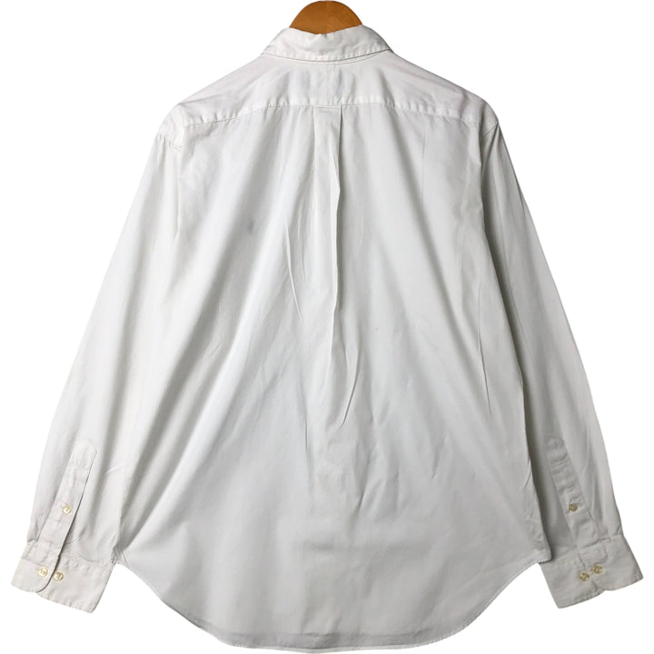 Ralph Lauren Classic Fit Long Sleeve Button Down Shirt, Men's Size L cotton white type Vintage Second Hand