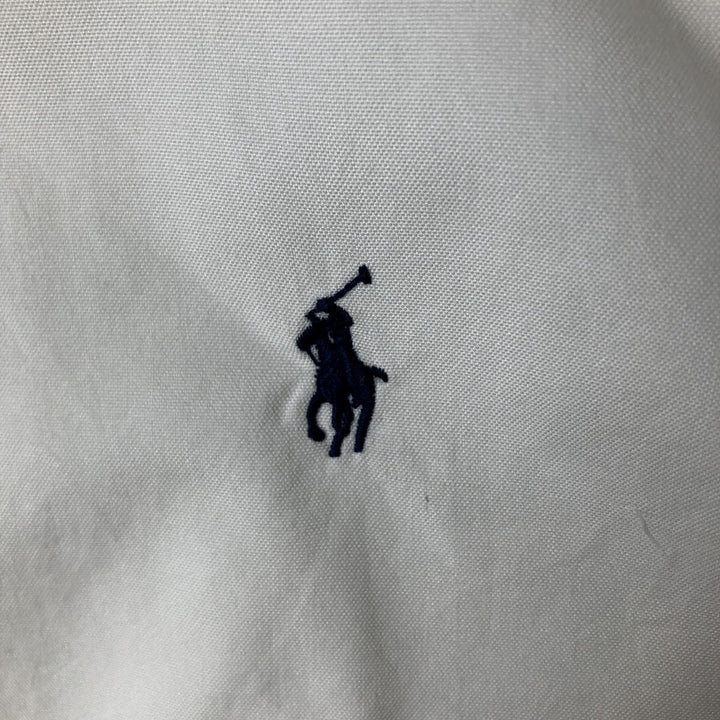 Ralph Lauren Classic Fit Long Sleeve Button Down Shirt, Men's Size L cotton white type Vintage Second Hand
