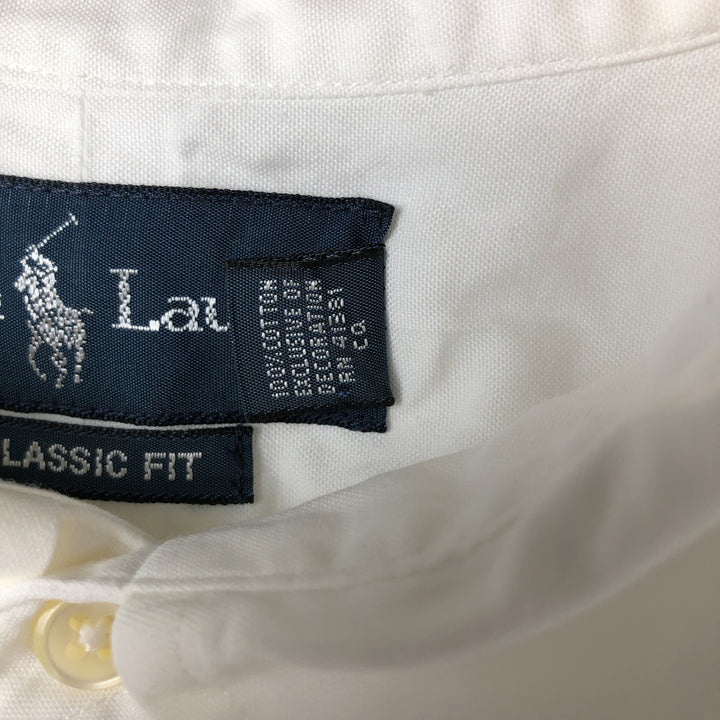 Ralph Lauren Classic Fit Long Sleeve Button Down Shirt Men's XL cotton white type Vintage Second Hand