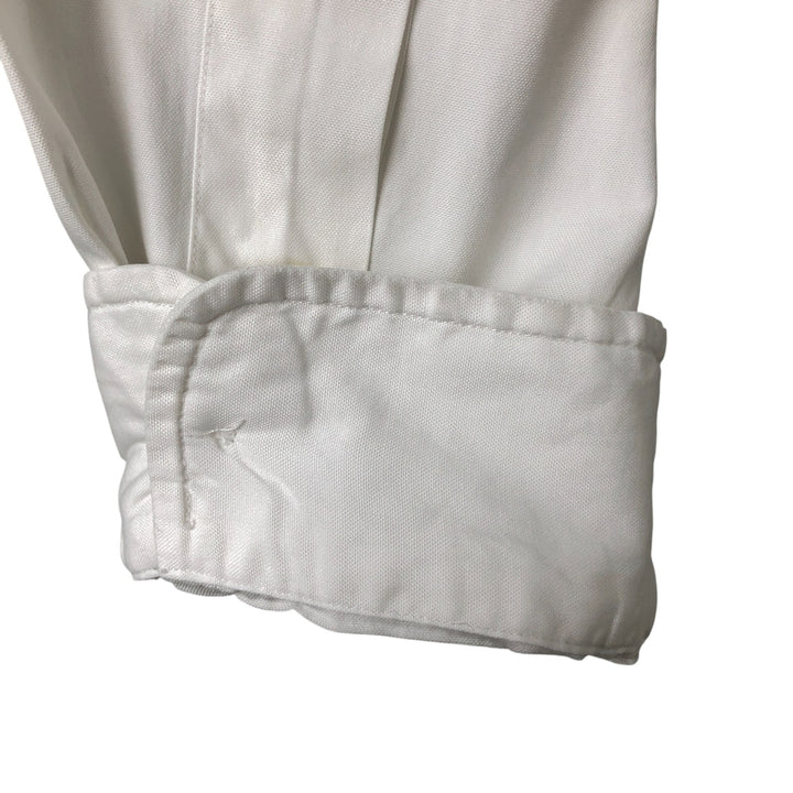 Ralph Lauren YARMOUTH long sleeve button down shirt, men's size L cotton white type Vintage Second Hand