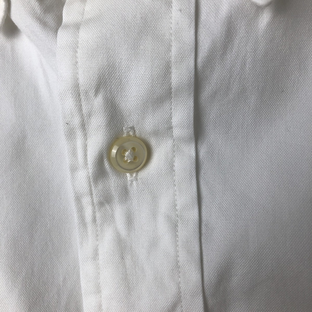 Ralph Lauren YARMOUTH long sleeve button down shirt, men's XL size cotton white type Vintage Second Hand