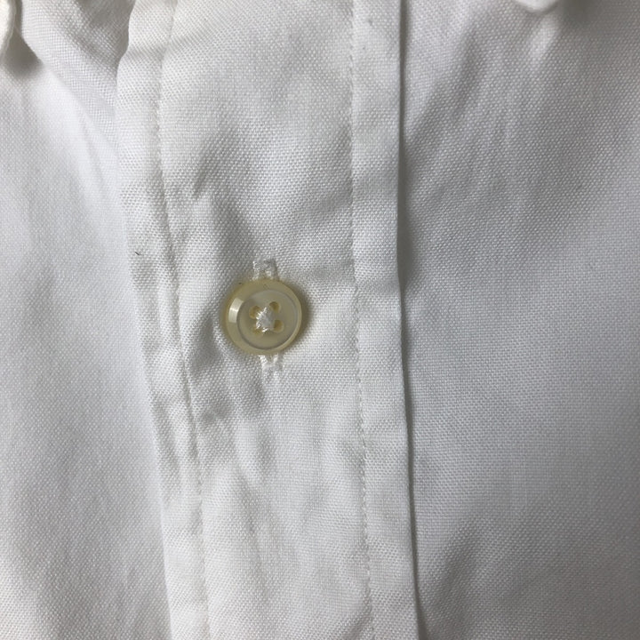 Ralph Lauren YARMOUTH long sleeve button down shirt, men's XL size cotton white type Vintage Second Hand