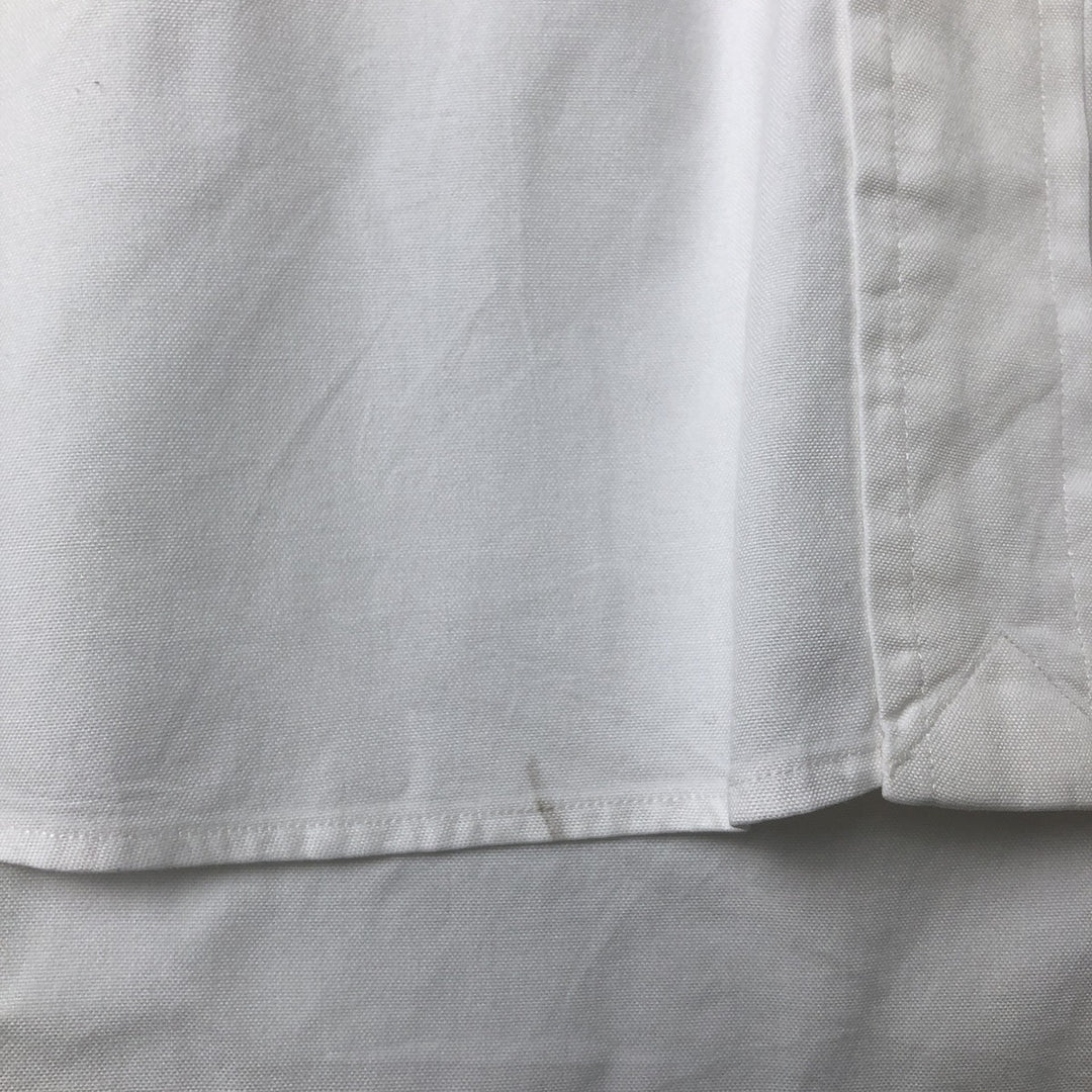 Ralph Lauren YARMOUTH long sleeve button down shirt, men's XL size cotton white type Vintage Second Hand