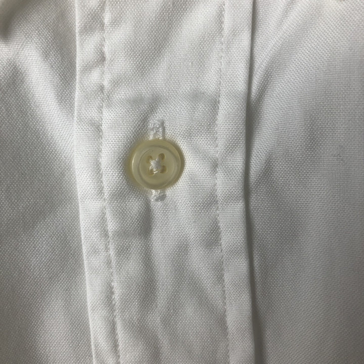 Ralph Lauren YARMOUTH long sleeve button down shirt, men's size M cotton white type Vintage Second Hand