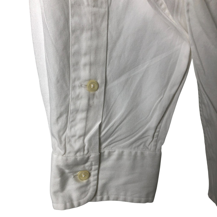 Ralph Lauren YARMOUTH long sleeve button down shirt, men's size M cotton white type Vintage Second Hand