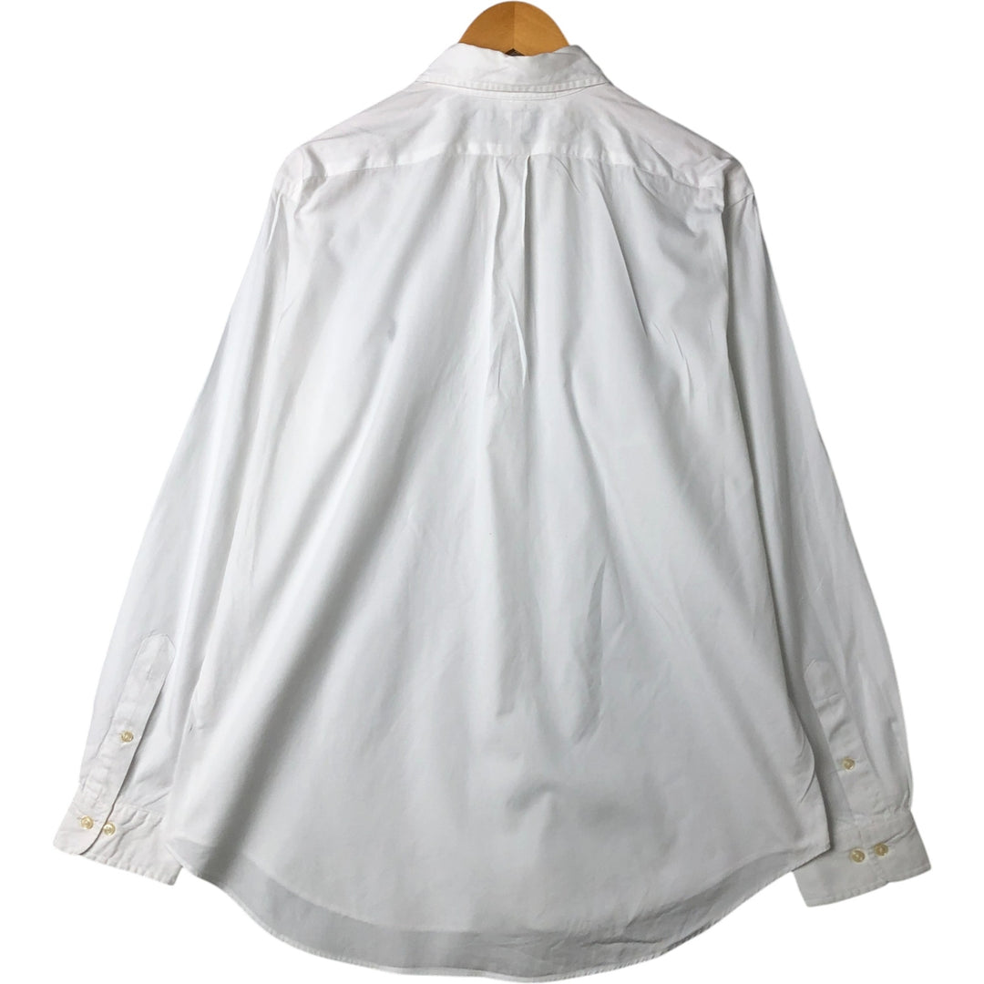 Ralph Lauren Classic Fit Long Sleeve Button Down Shirt, Men's Size L cotton white type Vintage Second Hand