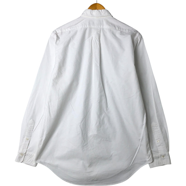 Ralph Lauren long sleeve button down shirt, men's size L cotton white type Vintage Second Hand