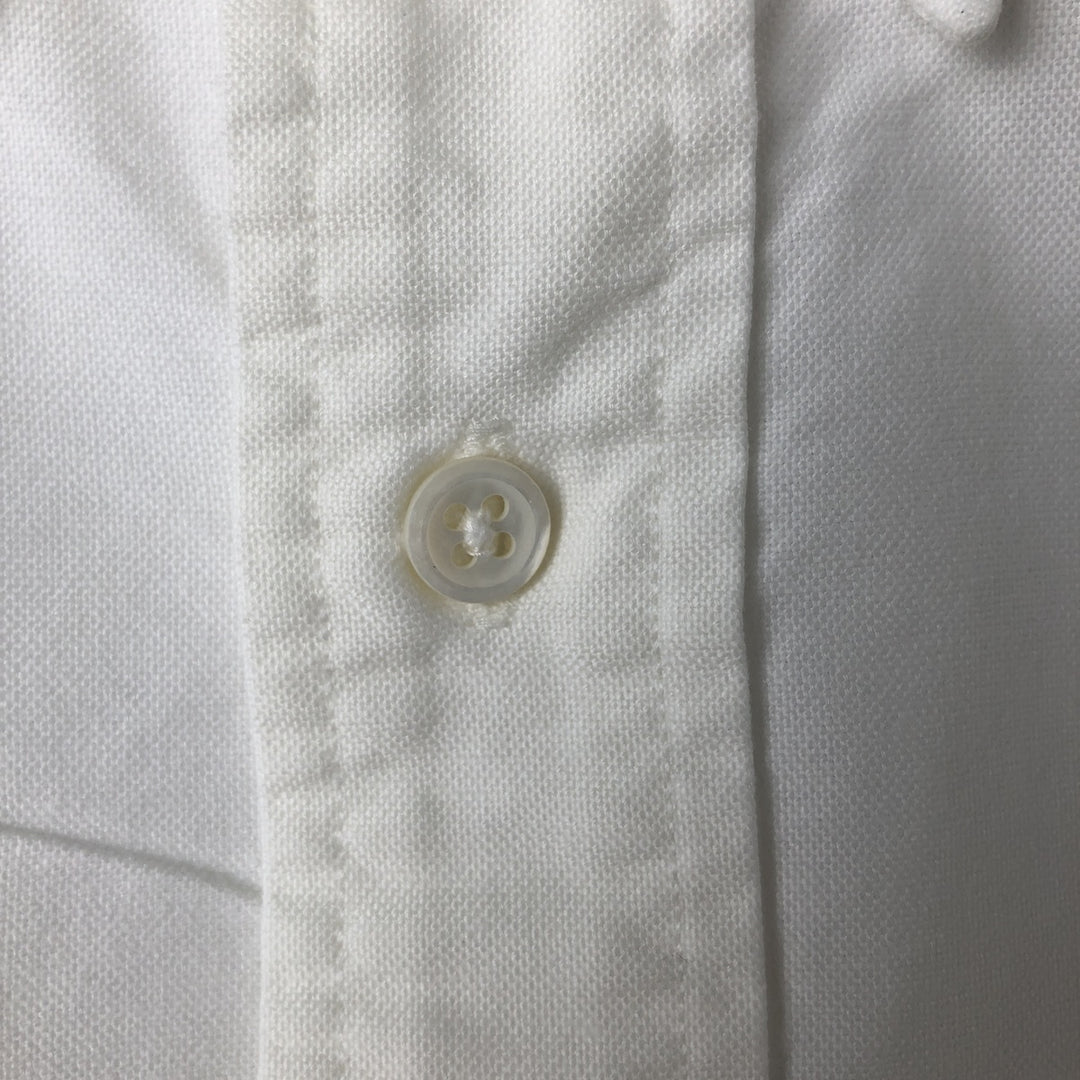 Ralph Lauren long sleeve button down shirt, men's size L cotton white type Vintage Second Hand