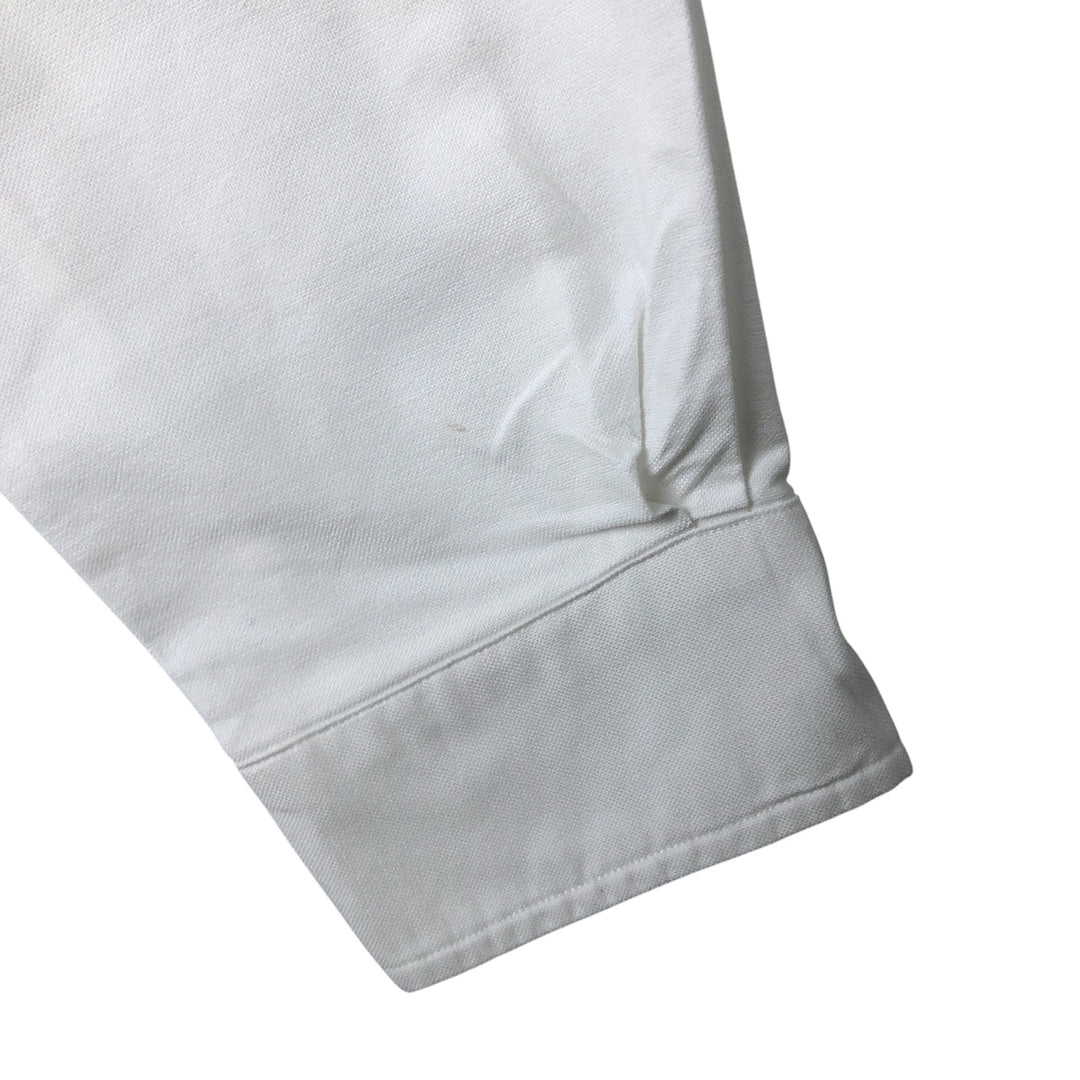 Ralph Lauren long sleeve button down shirt, men's size L cotton white type Vintage Second Hand