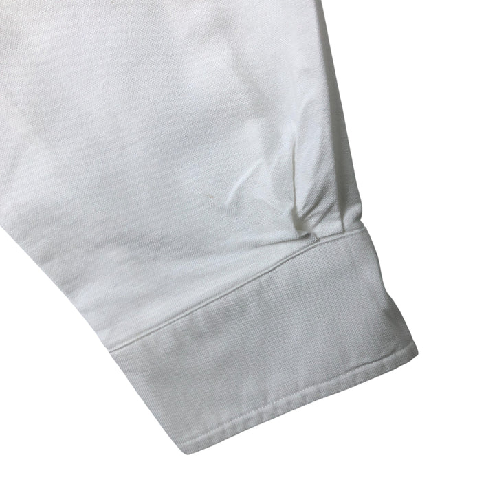 Ralph Lauren long sleeve button down shirt, men's size L cotton white type Vintage Second Hand