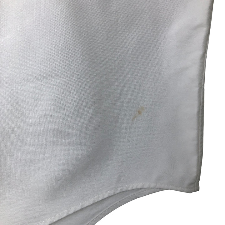 Ralph Lauren long sleeve button down shirt, men's size L cotton white type Vintage Second Hand