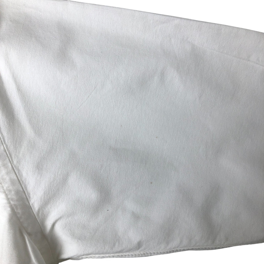 Ralph Lauren long sleeve button down shirt, men's size L cotton white type Vintage Second Hand