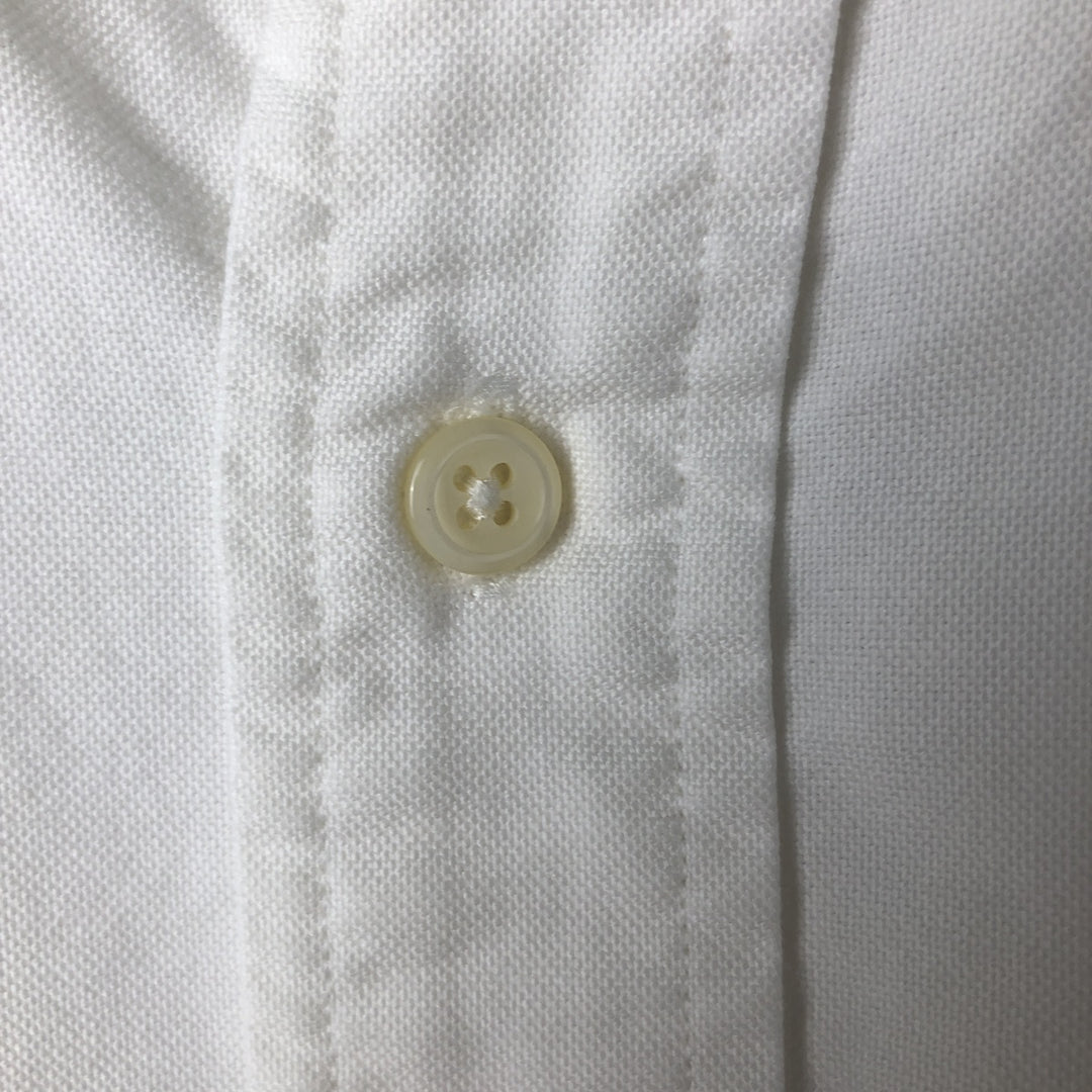 Ralph Lauren YARMOUTH long sleeve button down shirt, men's size L cotton white type Vintage Second Hand