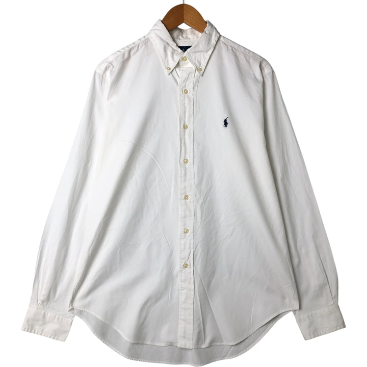 Ralph Lauren Classic Fit Long Sleeve Button Down Shirt Men's M cotton white type Vintage Second Hand