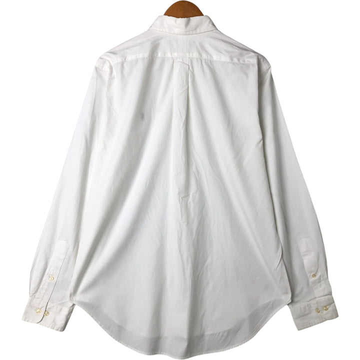 Ralph Lauren Classic Fit Long Sleeve Button Down Shirt Men's M cotton white type Vintage Second Hand