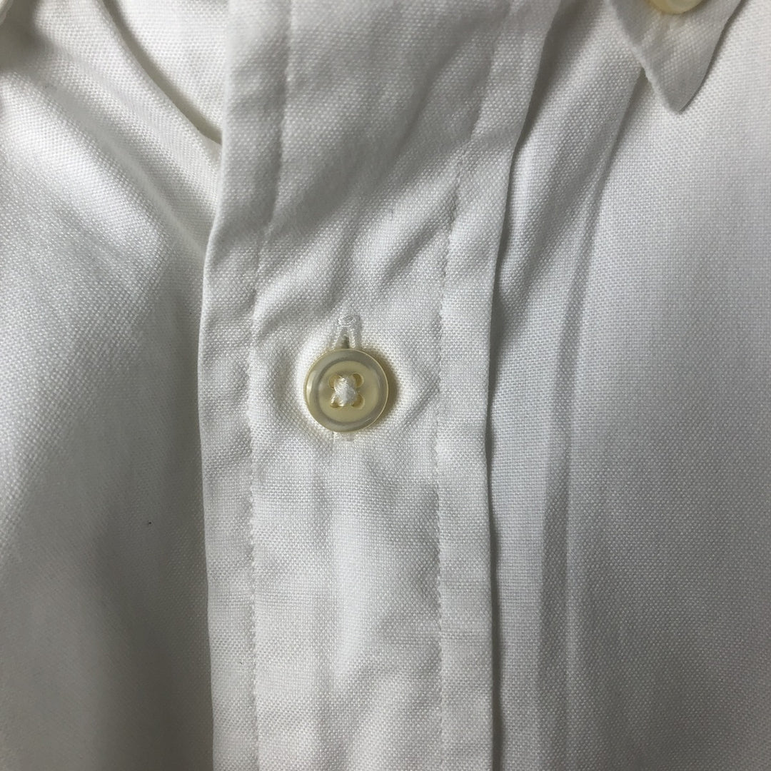Ralph Lauren Classic Fit Long Sleeve Button Down Shirt Men's M cotton white type Vintage Second Hand