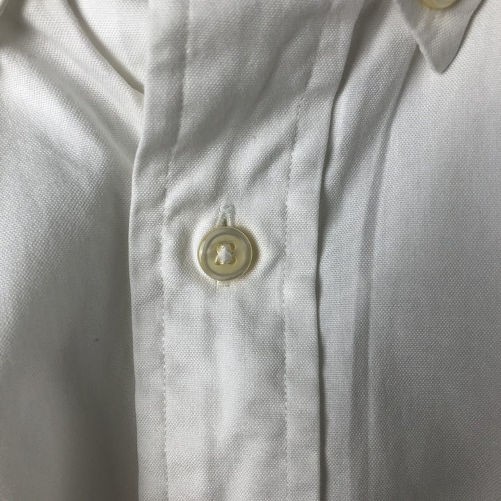 Ralph Lauren Classic Fit Long Sleeve Button Down Shirt Men's M cotton white type Vintage Second Hand