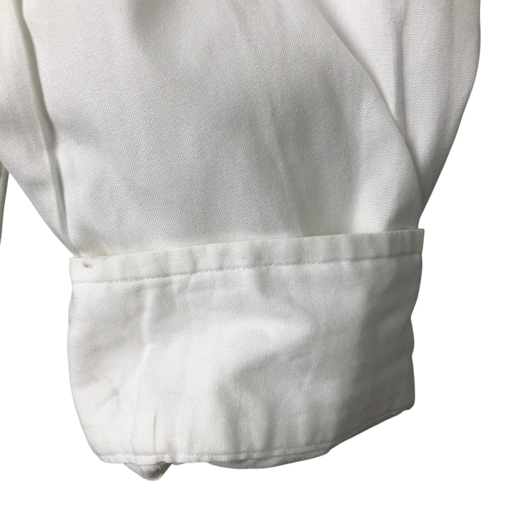 Ralph Lauren Classic Fit Long Sleeve Button Down Shirt Men's M cotton white type Vintage Second Hand