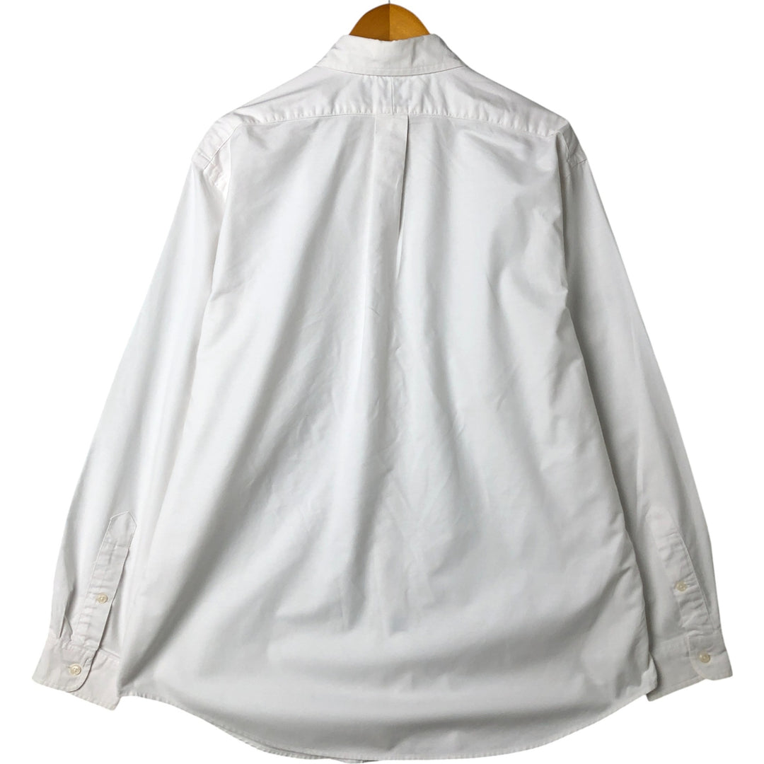 Ralph Lauren YARMOUTH long sleeve button down shirt, men's XL size cotton white type Vintage Second Hand