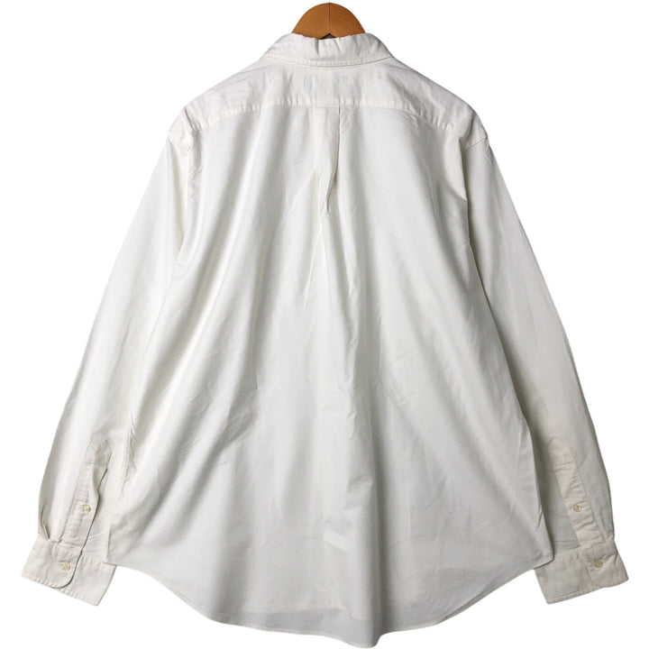 Ralph Lauren Classic Fit Long Sleeve Button Down Shirt Men's XL cotton white type Vintage Second Hand