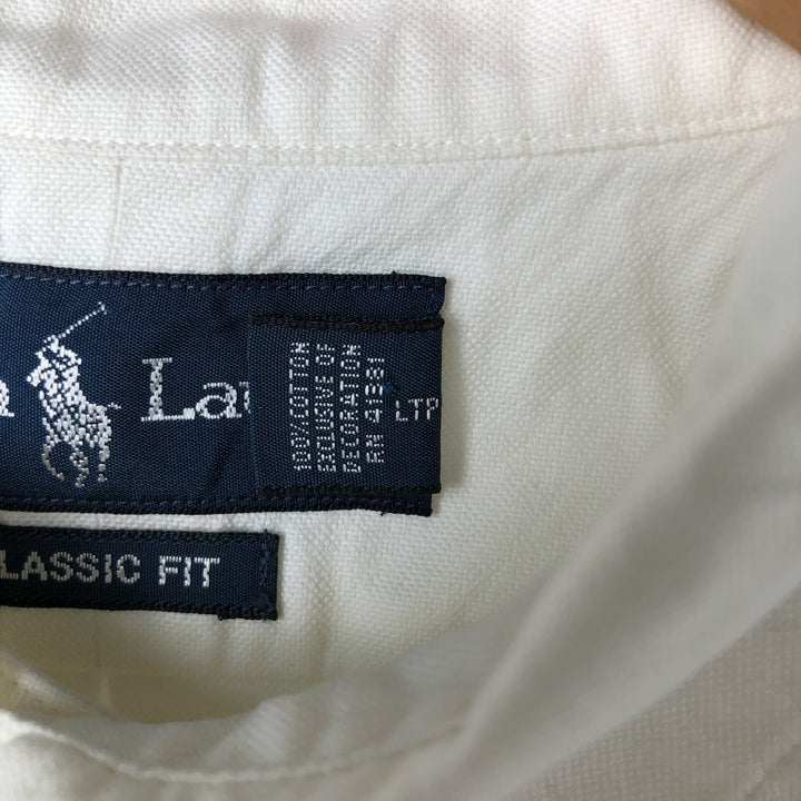 Ralph Lauren Classic Fit Long Sleeve Button Down Shirt Men's XL cotton white type Vintage Second Hand