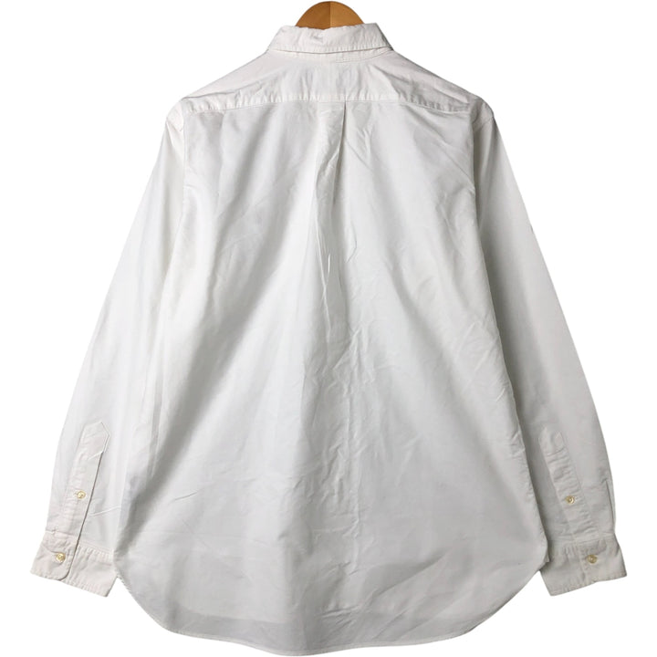 Ralph Lauren Classic Fit Long Sleeve Button Down Shirt, Men's Size L cotton white type Vintage Second Hand