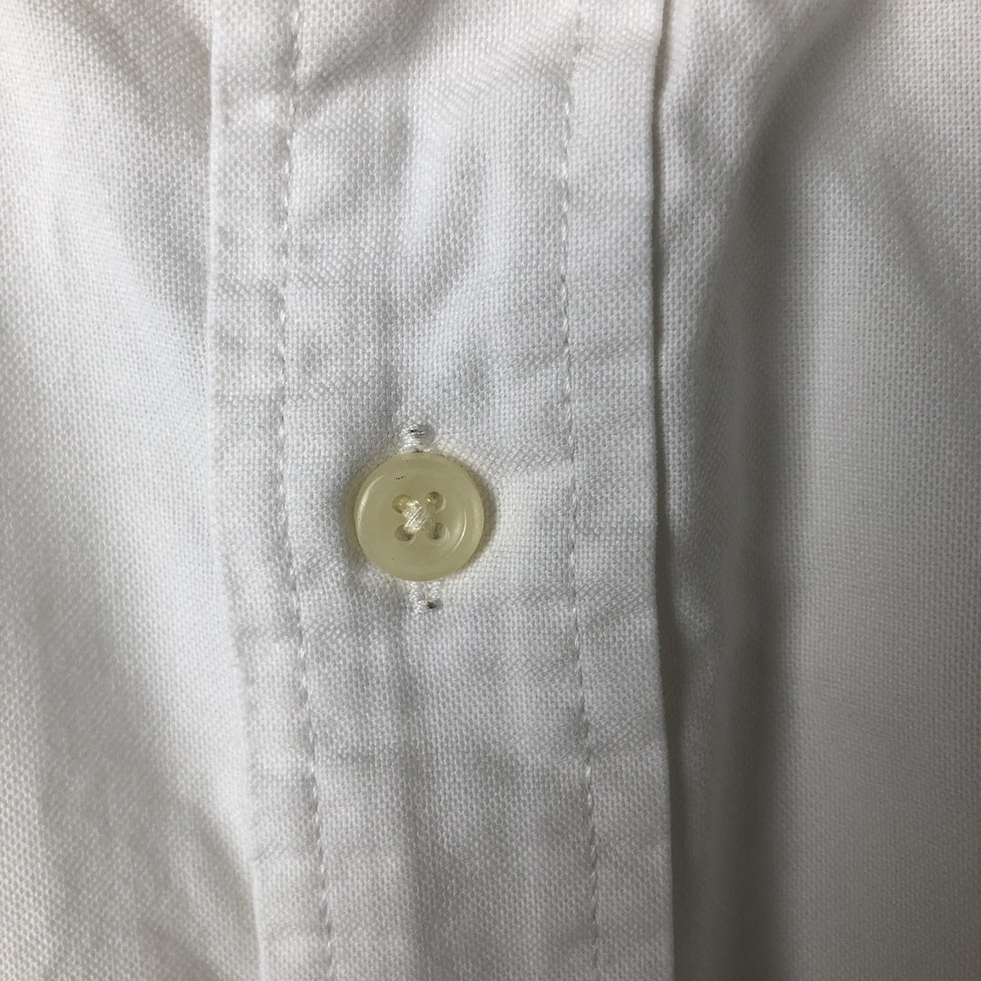Ralph Lauren YARMOUTH long sleeve button down shirt, men's size L cotton white type Vintage Second Hand