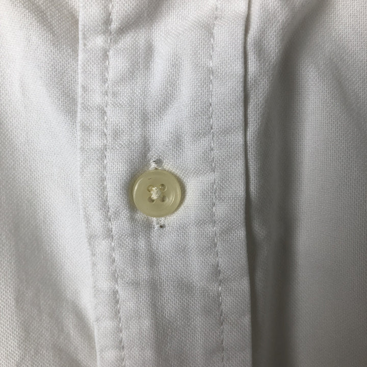 Ralph Lauren YARMOUTH long sleeve button down shirt, men's size L cotton white type Vintage Second Hand