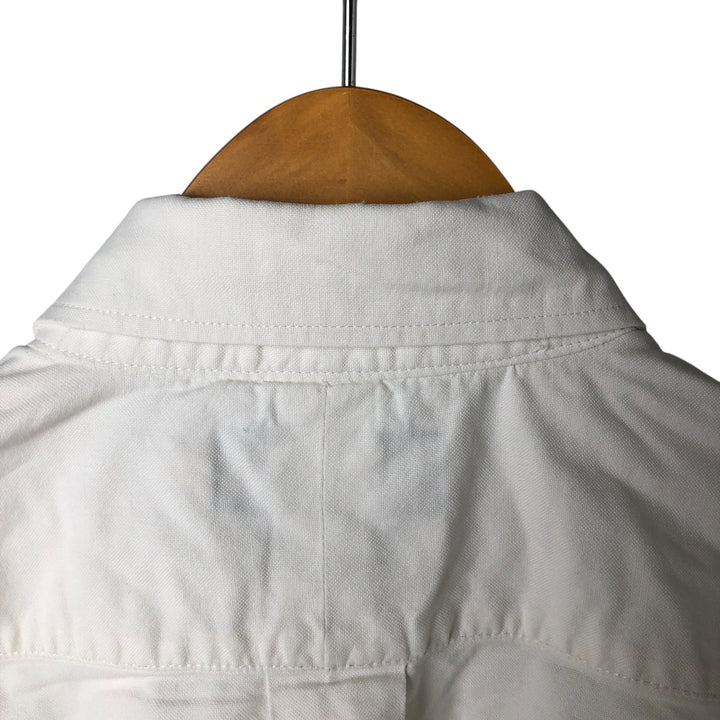 Ralph Lauren YARMOUTH long sleeve button down shirt, men's size L cotton white type Vintage Second Hand