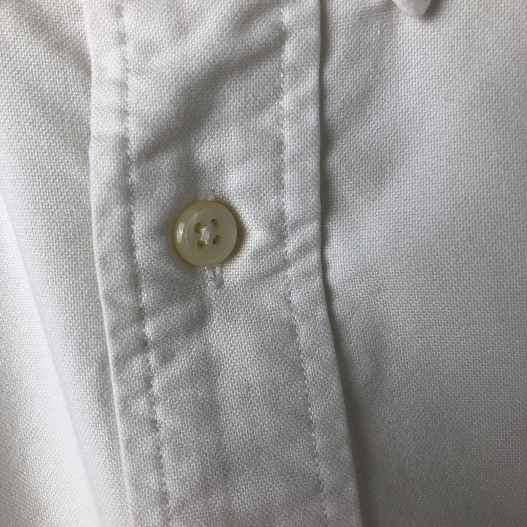 Ralph Lauren YARMOUTH long sleeve button down shirt, men's size L cotton white type Vintage Second Hand