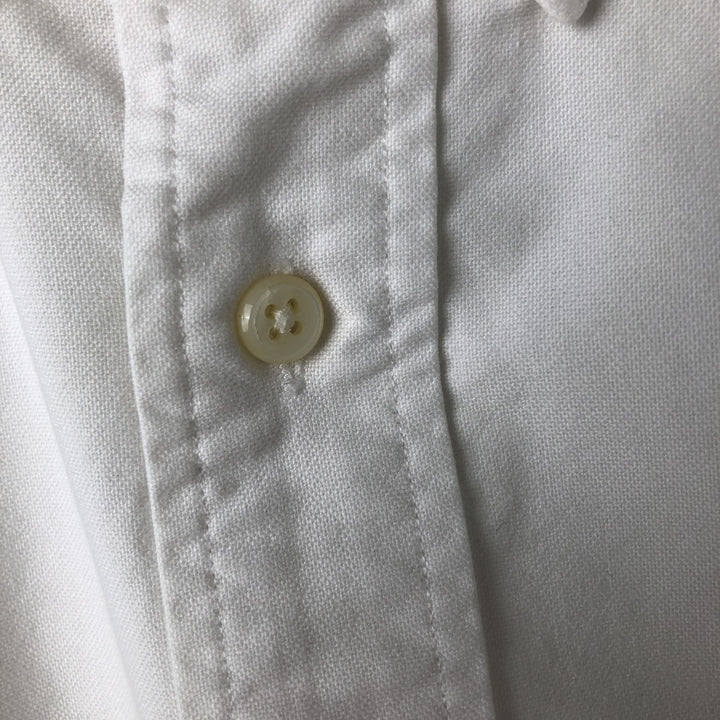 Ralph Lauren YARMOUTH long sleeve button down shirt, men's size L cotton white type Vintage Second Hand
