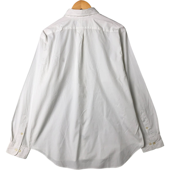 Ralph Lauren Classic Fit Long Sleeve Button Down Shirt, Men's Size L cotton white type Vintage Second Hand