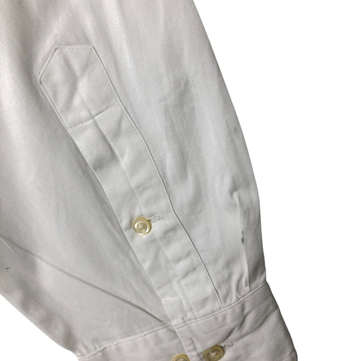 Ralph Lauren Classic Fit Long Sleeve Button Down Shirt, Men's Size L cotton white type Vintage Second Hand