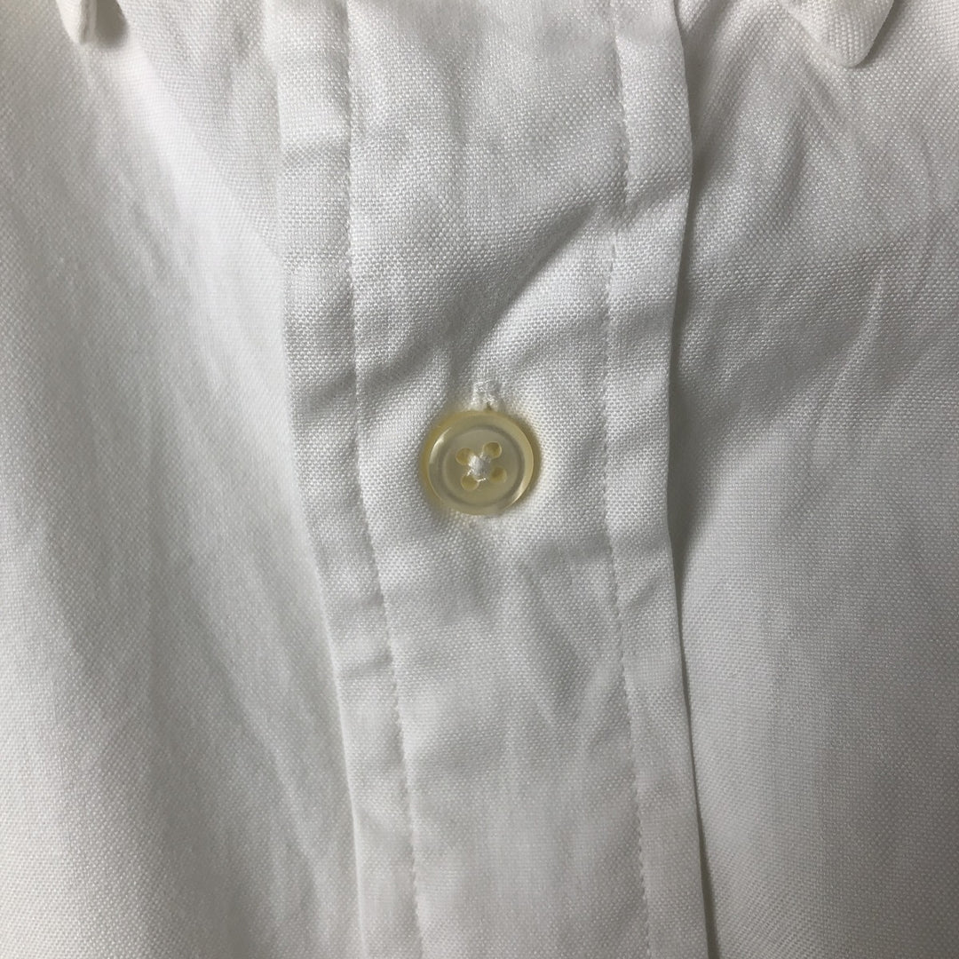 Ralph Lauren YARMOUTH long sleeve button down shirt, men's size L cotton white type Vintage Second Hand