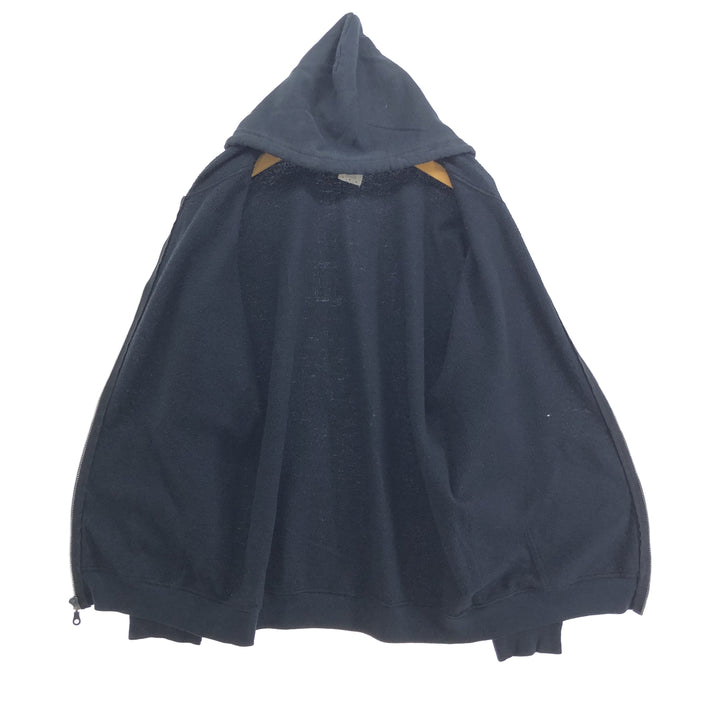 Harley-Davidson cow print full zip sweatshirt, men's M size cotton black type Vintage Second Hand