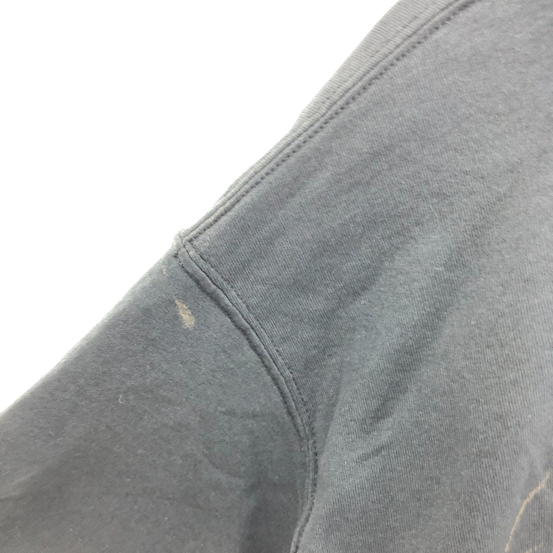 Harley-Davidson cow print full zip sweatshirt, men's M size cotton black type Vintage Second Hand